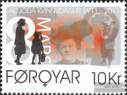 Denmark - Faroe Islands 712 (complete Issue) Unmounted Mint / Never Hinged 2011 Day The Woman - Isole Faroer