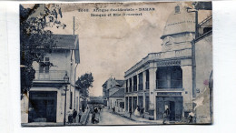 Afrique Occidentale , DAKAR , Banque Et Rue Descemet - Sénégal