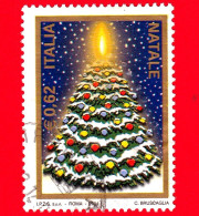 ITALIA - Usato - 2004 - Natale -  Albero Di Natale - 0,62 - 2001-10: Afgestempeld