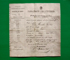 D-IT LECCO 1904 Passaporto Per L'Interno - Historische Documenten