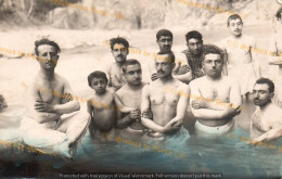 A Male Group From Kangal Balıklı Göl, Sivas. Anonymous. Original. B/W. Photograph. 1930/40 [9x14 Cm.] * - Anonyme Personen