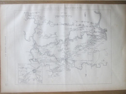 1884  CARTE DES ENVIRONS DE BAC NINH  Vietnam Tonkin  Bắc Ninh - Estampas & Grabados