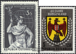 Austria 1097,1098 (complete Issue) Unmounted Mint / Never Hinged 1961 Bankkongress, Burgenland - Unused Stamps