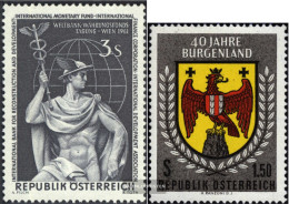 Austria 1097,1098 (complete Issue) Unmounted Mint / Never Hinged 1961 Bankkongress, Burgenland - Ungebraucht