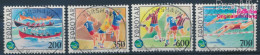 Dänemark - Färöer 186-189 (kompl.Ausg.) Gestempelt 1989 Internationale Sportspiele (10400718 - Isole Faroer