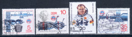 East Germany / DDR 1978 Mi# 2359-2362 Used - 1st German Cosmonaut On Russian Space Mission - Europe
