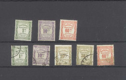 TAXE - Recouvrement - 8 Timbres-Yvert 43, 44, 48 Neufs Avec Trace De Charnière Et Yvert 43, 44, 45, 46, 48 Oblitérés - 1859-1959 Used