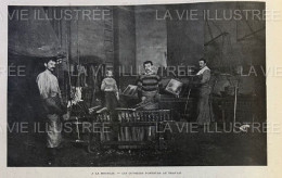 1905 PARIS - LA GRÈVE DES OUVRIERS DE LA MONNAIE - LA VIE ILLUSTRÉE - 1900 - 1949