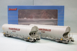 Jouef - 2 Wagons CEREALIERS Transcéréales Nacco TMF SNCF ép. IV Réf. HJ6270 Neuf HO 1/87 - Güterwaggons