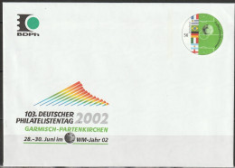 Bund Ganzsache 2002 MiNr.USo.37  103. Deutscher Philatelistentag Fußballweltmeister (d 4459 ) - Covers - Mint