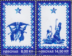 Denmark - Faroe Islands 820-821 (complete Issue) Unmounted Mint / Never Hinged 2014 Christmas - Faroe Islands