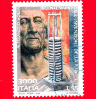 ITALIA - Usato - 1999 - Bicentenario Dell'invenzione Della Pila Ad Opera Di Alessandro Volta  - 3000 - 1.55 - 1991-00: Usati