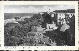 Germany Usedom Island Zinnowitz Promenade Street Scene Old PPC 1938 Mailed - Zinnowitz