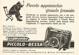 Piccolo BESSA Voigtlander - Pubblicità Del 1942 - Old Advertising - Reclame