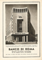 Banco Di Roma - Filiale Di Milano - Pubblicità Del 1942 - Old Advertising - Publicités