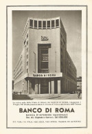 Banco Di Roma - Filiale Di Milano - Pubblicità Del 1942 - Old Advertising - Publicités