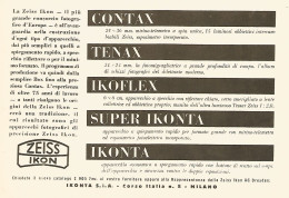 Zeiss Ikon - TENAX - Pubblicità Del 1942 - Old Advertising - Publicités