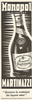 Monopol Gran Liquore MARTINAZZI - Pubblicità Del 1942 - Old Advertising - Publicités