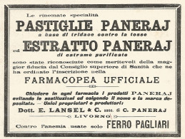 Pastiglie Paneraj - Pubblicità Del 1903 - Old Advertising - Werbung