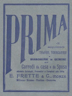 E. Frette & C. - Monza - Corredi Da Sposa - Pubblicità Del 1903 - Old Ad - Werbung