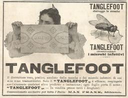 TANGLEFOOT Distrugge Le Mosche - Pubblicità Del 1903 - Old Advertising - Advertising