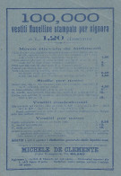 Michele De Clemente - Milano - Vestiti - Pubblicità Del 1903 - Old Advert - Advertising