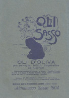 Oli D'oliva SASSO - Illustrazione - Pubblicità Del 1903 - Old Advertising - Advertising