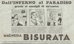 Magnesia Bisurata - Illustrazione - Pubblicità Del 1934 - Old Advertising - Advertising