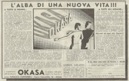 Confetti Originali OKASA - Pubblicità Del 1934 - Old Advertising - Advertising