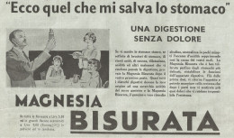 Magnesia Bisurata - Illustrazione - Pubblicità Del 1934 - Old Advertising - Advertising