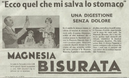 Magnesia Bisurata - Illustrazione - Pubblicità Del 1934 - Old Advertising - Werbung
