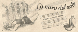 Crema NIVEA - Illustrazione - Pubblicità Del 1934 - Old Advertising - Werbung