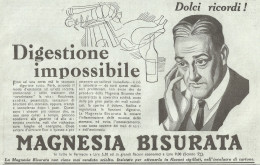 Magnesia Bisurata - Illustrazione - Pubblicità Del 1933 - Old Advertising - Werbung