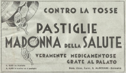 Pastiglie Madonna Della Salute - Pubblicità Del 1932 - Old Advertising - Werbung