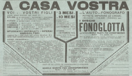 I Dischi Fonoglotta - Pubblicità Del 1931 - Old Advertising - Werbung