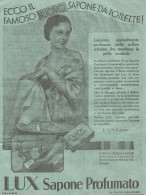 LUX Sapone Profumato - Pubblicità Del 1930 - Old Advertising - Werbung