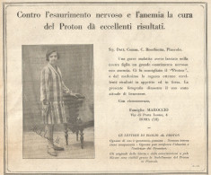 PROTON - Famiglia Maroccio - Bologna - Pubblicità Del 1928 - Old Advert - Pubblicitari