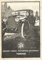 Società Ligure Piemontese Automobili - Pubblicità Del 1923 - Old Advert - Pubblicitari