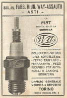 Candele WAY-ASSAUTO - Asti - Pubblicità Del 1923 - Old Advertising - Pubblicitari