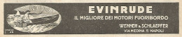 EVINRUDE Il Migliore Dei Motori Fuoribordo - Pubblicità Del 1923 - Old Ad - Advertising