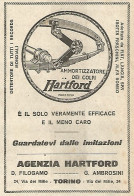 Ammortizzatore Dei Colpi HARTFORD - Pubblicità Del 1923 - Old Advertising - Pubblicitari