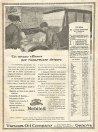 Gargoyle Mobiloil - Illustrazione - Pubblicità Del 1923 - Old Advertising - Publicités