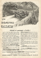 Nastro Per Freni FREN-DO - Illustrazione - Pubblicità Del 1923 - Old Ad - Pubblicitari