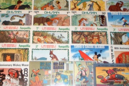 Motives Stamps-100 Various Comics Stamps - Stripsverhalen