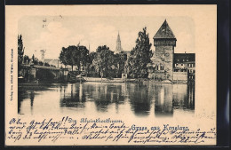 AK Konstanz, Rheinthorthurm Vom Wasser Gesehen  - Konstanz