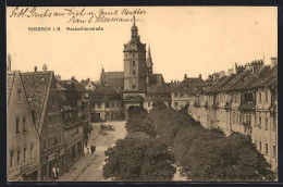 AK Ansbach I. B., Maximilianstrasse Mit Blick Auf Turm  - Ansbach