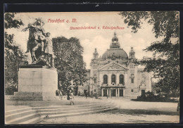 AK Frankfurt A. M., Bismarckdenkmal Und Schauspielhaus  - Frankfurt A. Main