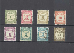 TAXE - Recouvrement - Série De 8 Timbres - 7 Neufs Avec Trace De Charnière Yvert 56, 57, 58, 59, 60, 62 Et 61 Oblitéré - 1859-1959 Mint/hinged