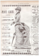 1884  Magasin Publicité A LA PLACE DE CLICHY A La Place Clichy, Paul Argand-Baraduc  75008 PARIS - Prenten & Gravure