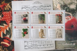 Gibraltar Block140 (complete Issue) Unmounted Mint / Never Hinged 2019 Christmas Carols - Gibilterra